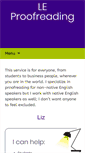 Mobile Screenshot of leproofreading.com